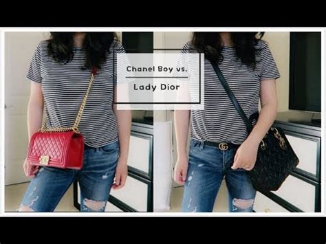 Comparison of Lady Dior and Chanel Boy Bag 